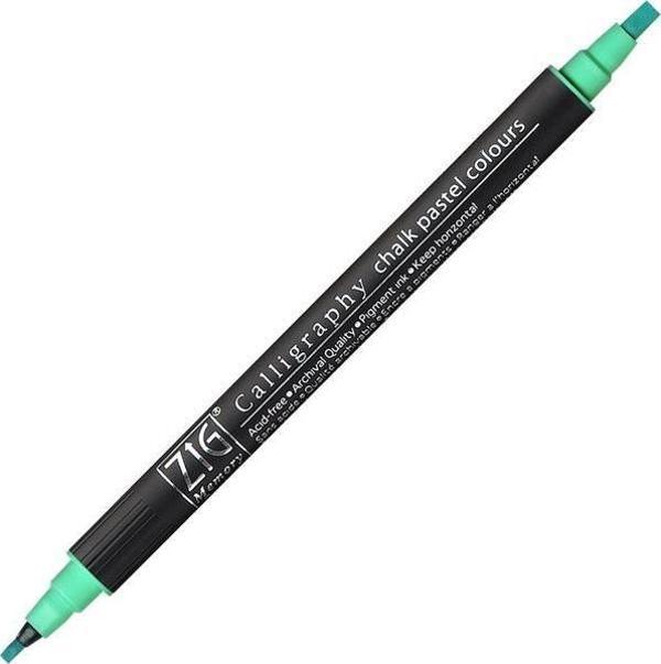 Zig Calligraphy Chalk Pastel Çift Uçlu Kaligrafi Kalemi PASTEL YEŞİL - Image 1