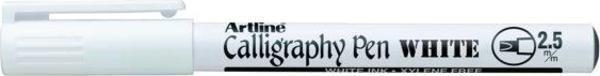 Artline 993XF Permanent Kaligrafi Kalemi 2.5 mm Beyaz - Image 1