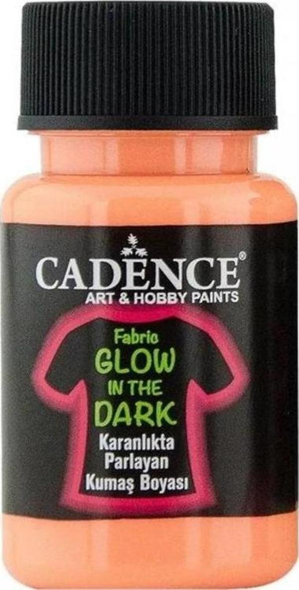 Cadence Fabric Glow In The Dark Karanlıkta Parlayan Kumaş Boyası 50 ml Turuncu - Image 1