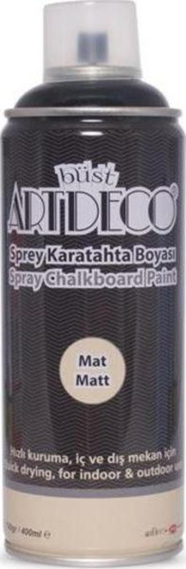 Artdeco Sprey Karatahta Boyası 400 ml. SİYAH - Image 1