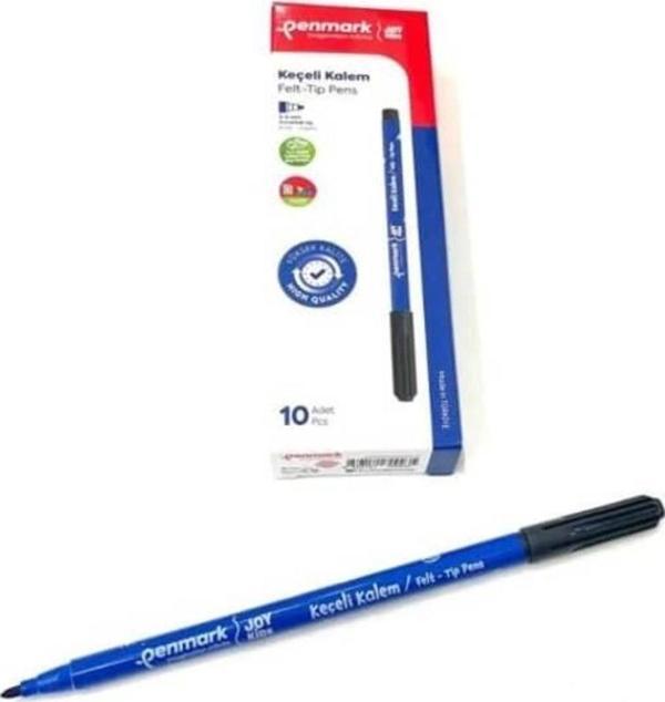 Penmark Süper Yıkanabilir Keçeli Kalem 10'lu Kutu MAVİ - Image 1