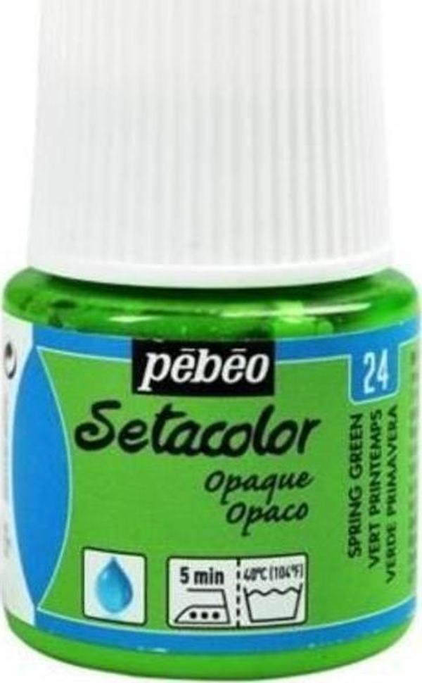 Pebeo Setacolor Opak Kumaş Boyası 24 SPRING GREEN - Image 1