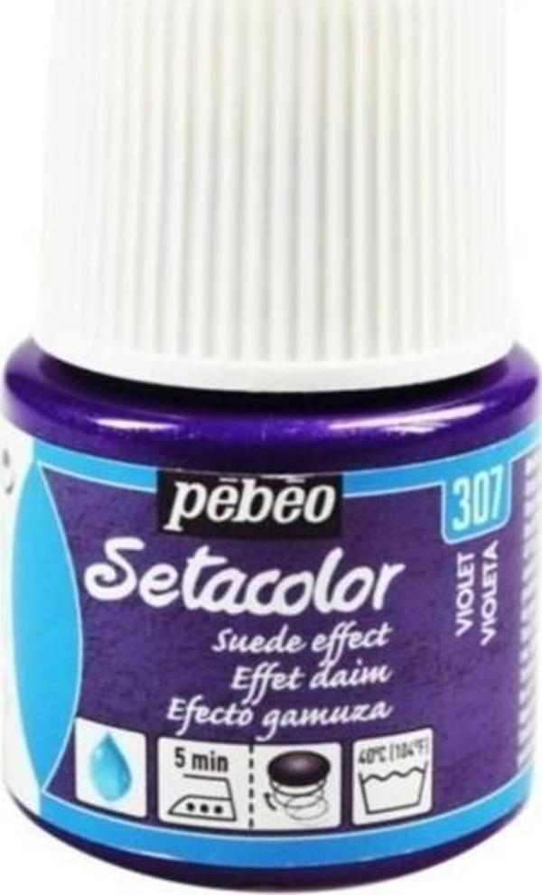 Pebeo Setacolor Suede Effect (Süet Etkisi) Kumaş Boyası 307 VIOLET - Image 1