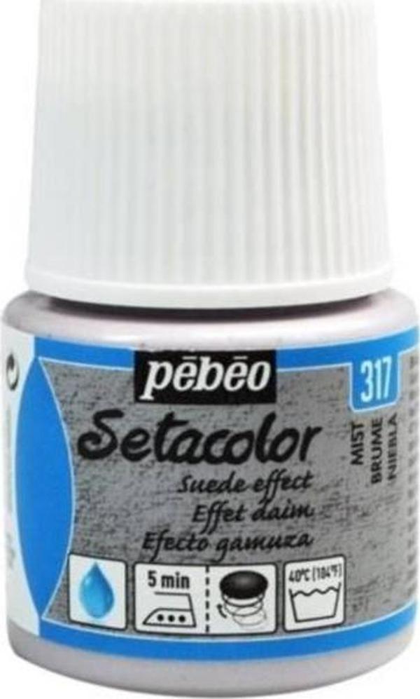 Pebeo Setacolor Suede Effect (Süet Etkisi) Kumaş Boyası 317 MIST - Image 1