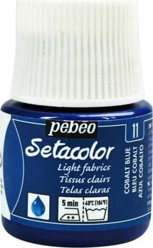 Pebeo Setacolor Light Fabric (Transparan) Kumaş Boyası 11 COBALT BLUE - Image 1