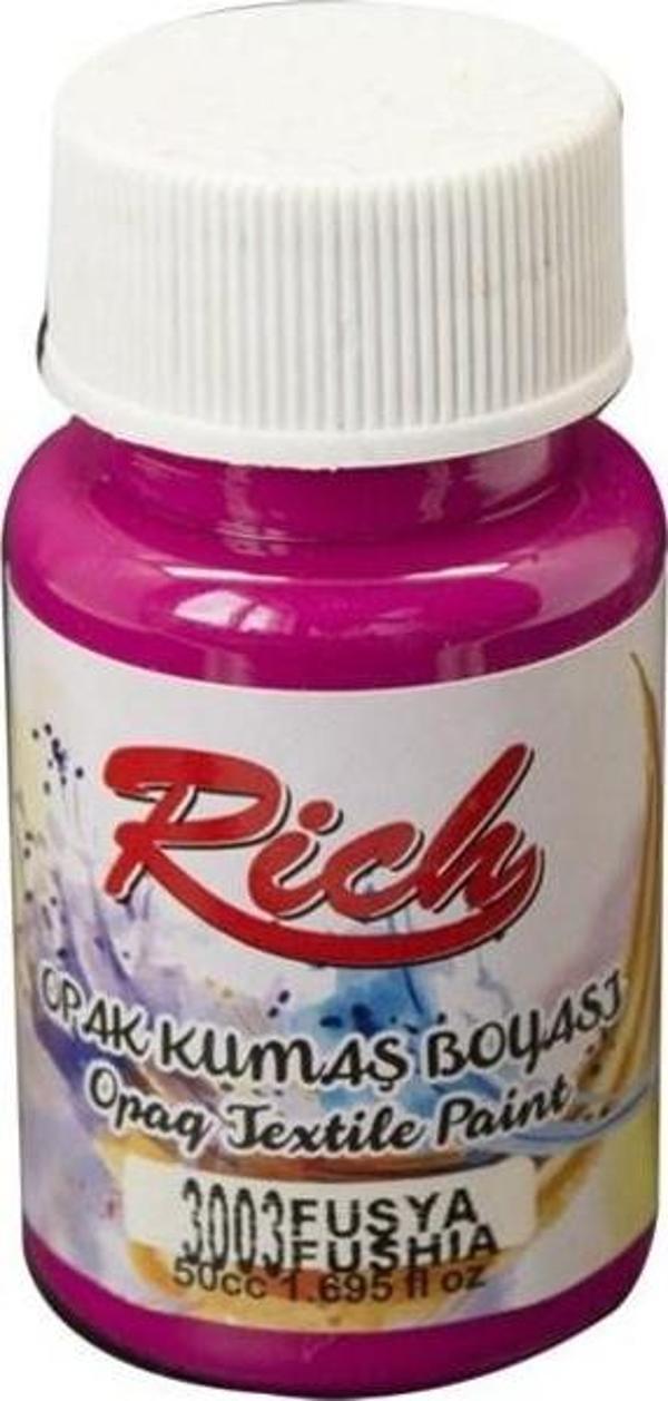 Rich Opak Kumaş Boyası 50 cc. 3003 FUŞYA - Image 1