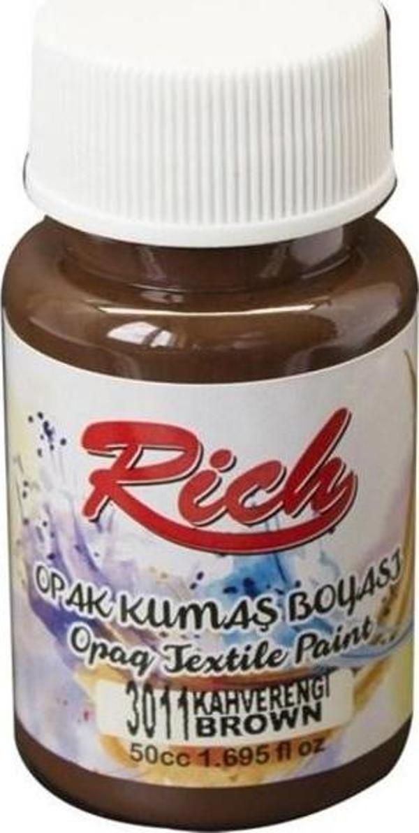 Rich Opak Kumaş Boyası 50 cc. 3011 KAHVERENGİ - Image 1