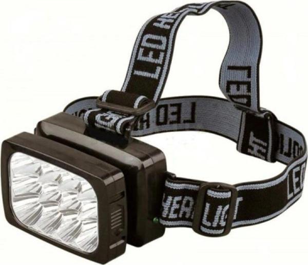 BigSale 12 Ledli Şarjlı Kafa Feneri Lambası 2 Kademeli Kamp Yürüyüş Lambası - Image 1