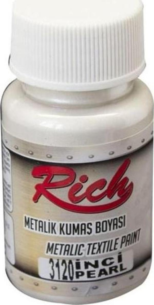 Rich Metalik Kumaş Boyası 50 cc. 3120 İNCİ - Image 1