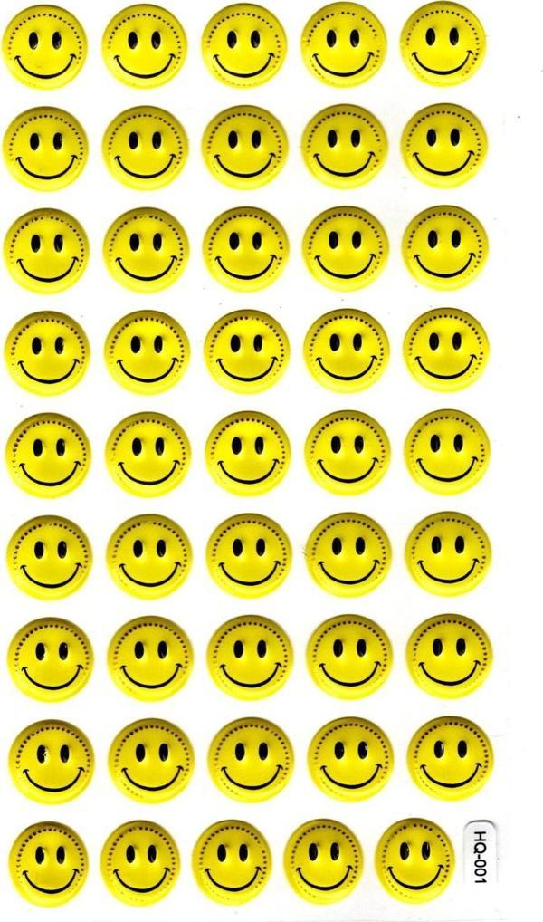 Sticker Kabartmalı Stiker Defter Planlayıcı Etiket (HQ001)-17x9 cm- Gülen Emoji - Image 1