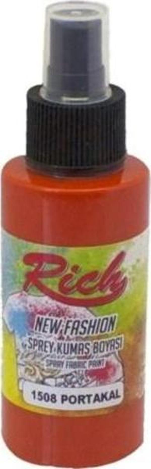 Rich New Fashion Sprey Kumaş Boyası 100 cc. 1508 PORTAKAL - Image 1