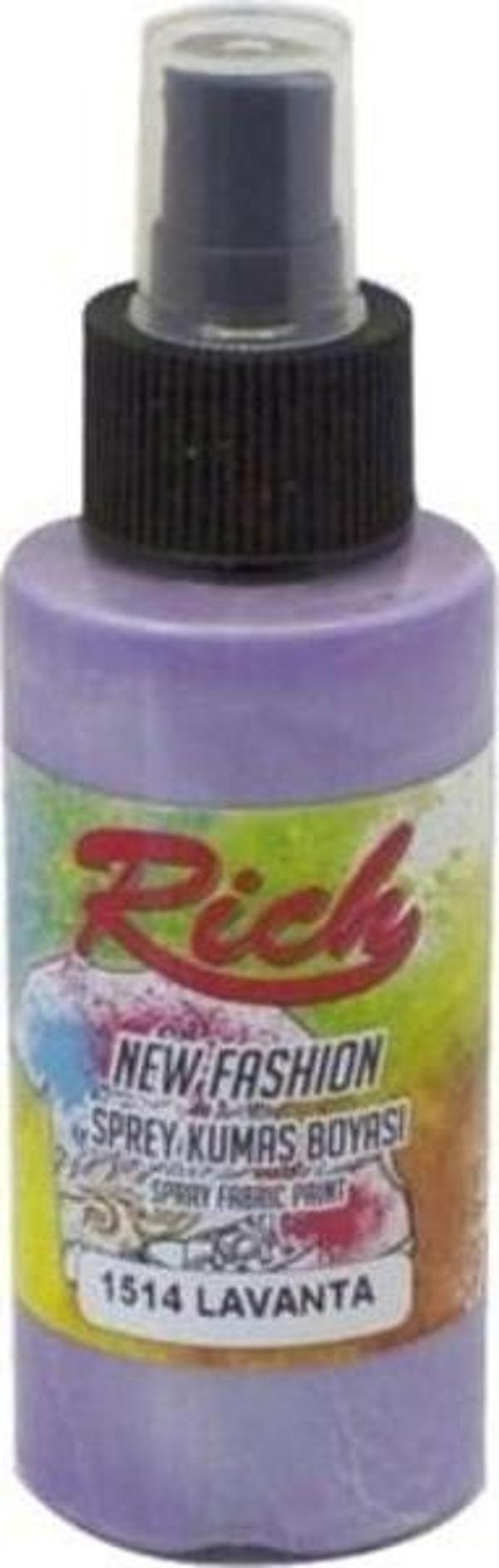 Rich New Fashion Sprey Kumaş Boyası 100 cc. 1514 LAVANTA - Image 1