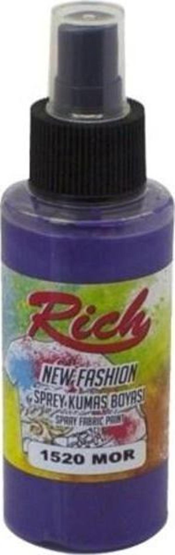 Rich New Fashion Sprey Kumaş Boyası 100 cc. 1520 MOR - Image 1