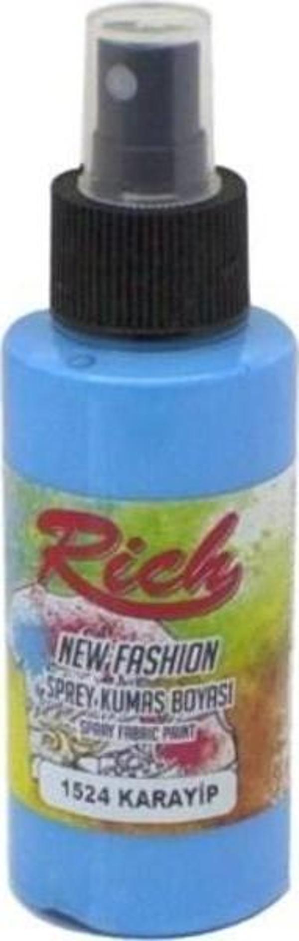 Rich New Fashion Sprey Kumaş Boyası 100 cc. 1524 KARAYİP - Image 1