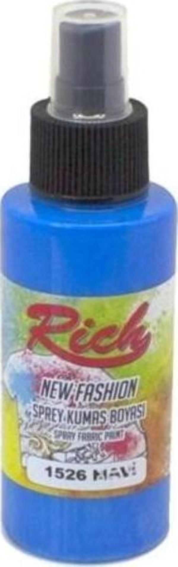 Rich New Fashion Sprey Kumaş Boyası 100 cc. 1526 MAVİ - Image 1