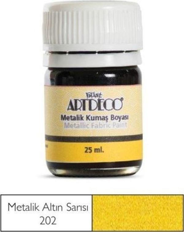 Artdeco Metalik Kumaş Boyası 202 Altın Sarısı - Image 1