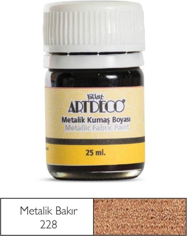 Artdeco Metalik Kumaş Boyası 228 Bakır - Image 1