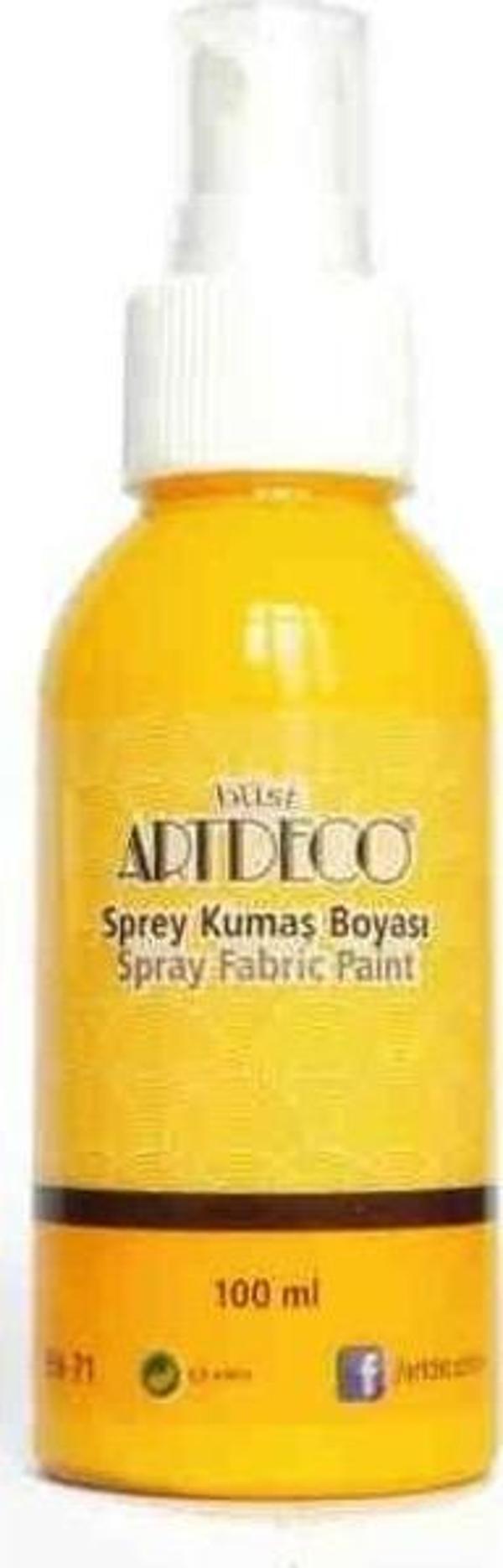 Artdeco Sprey Kumaş Boyası 1202 KOYU SARI - Image 1