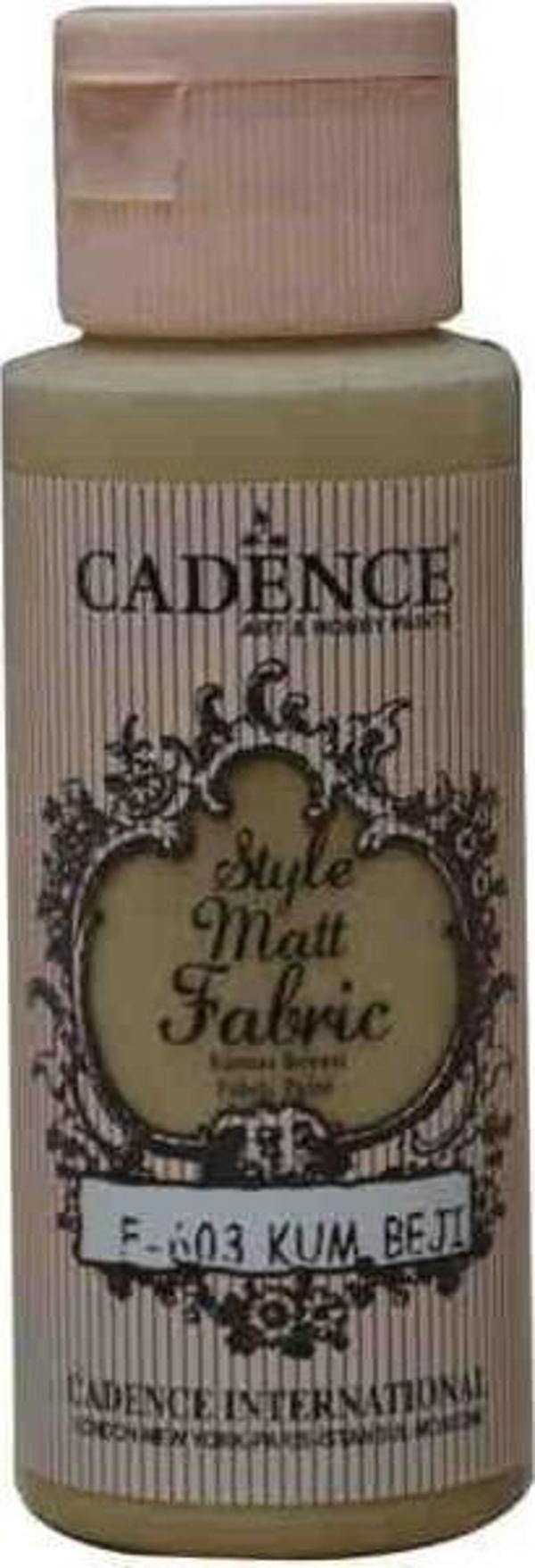 Cadence Style Matt Fabric Kumaş Boyası F-603 Kum Beji - Image 1