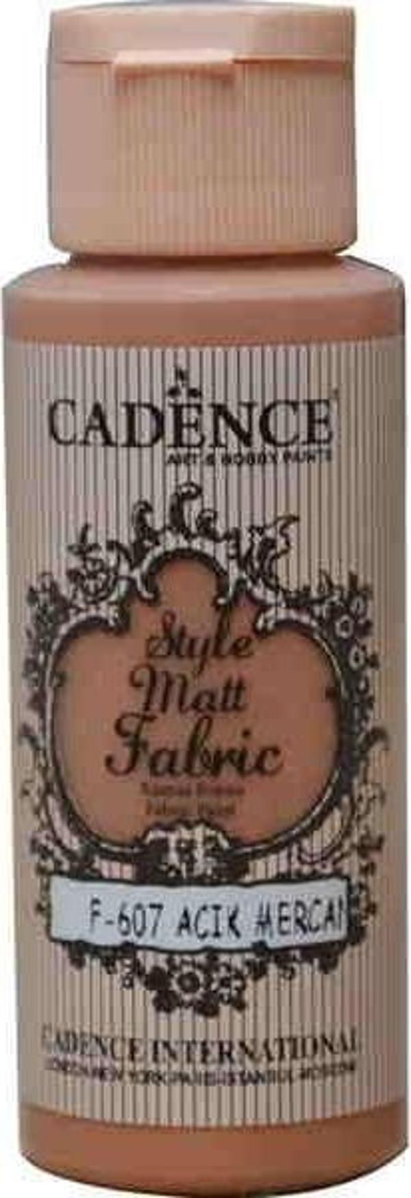 Cadence Style Matt Fabric Kumaş Boyası F-607 Açık Mercan - Image 1