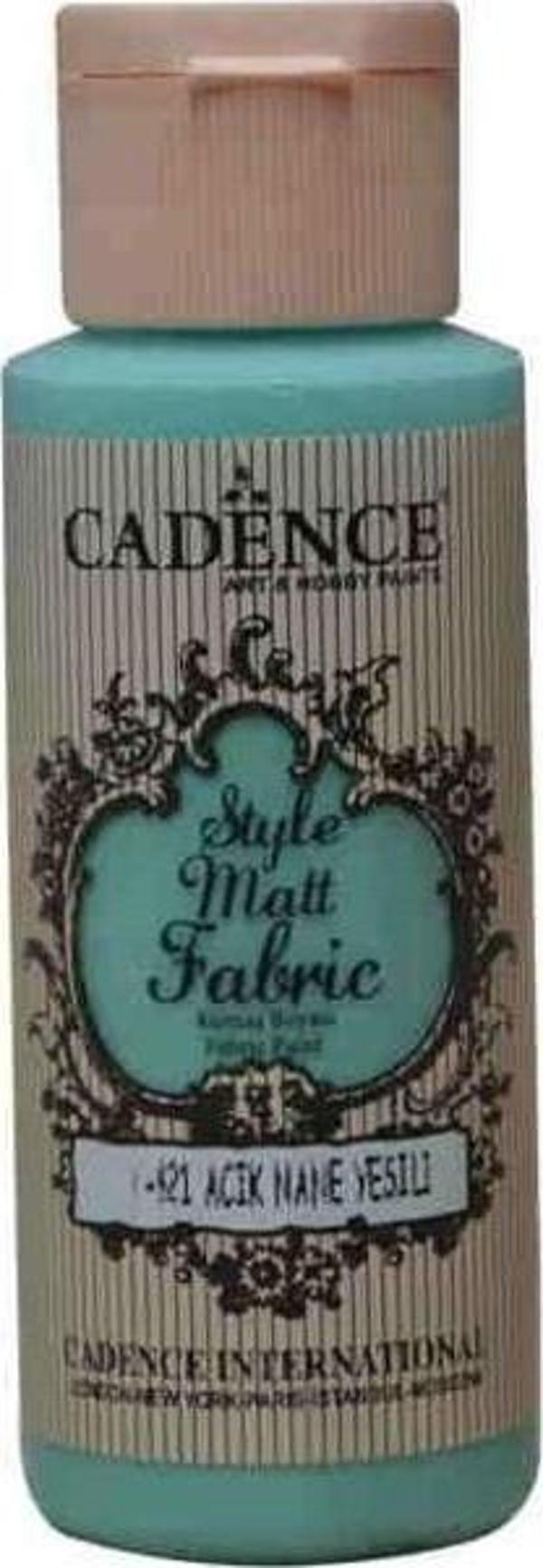 Cadence Style Matt Fabric Kumaş Boyası F-621 Açık Nane Yeşili - Image 1