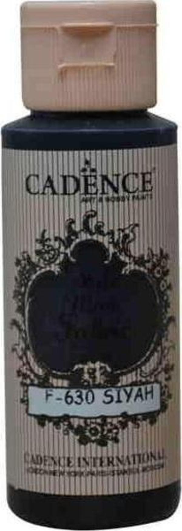 Cadence Style Matt Fabric Kumaş Boyası F-630 Siyah - Image 1
