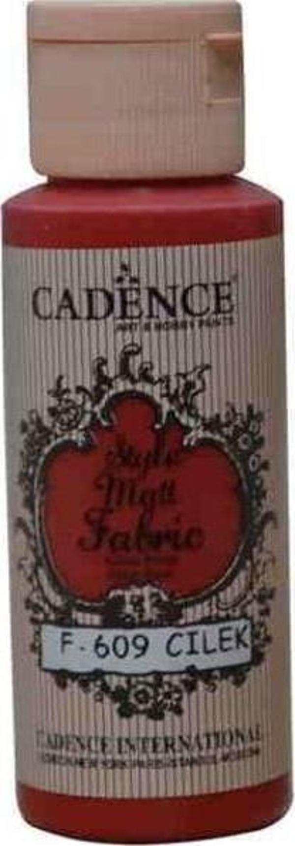 Cadence Style Matt Fabric Kumaş Boyası F-609 Çilek - Image 1