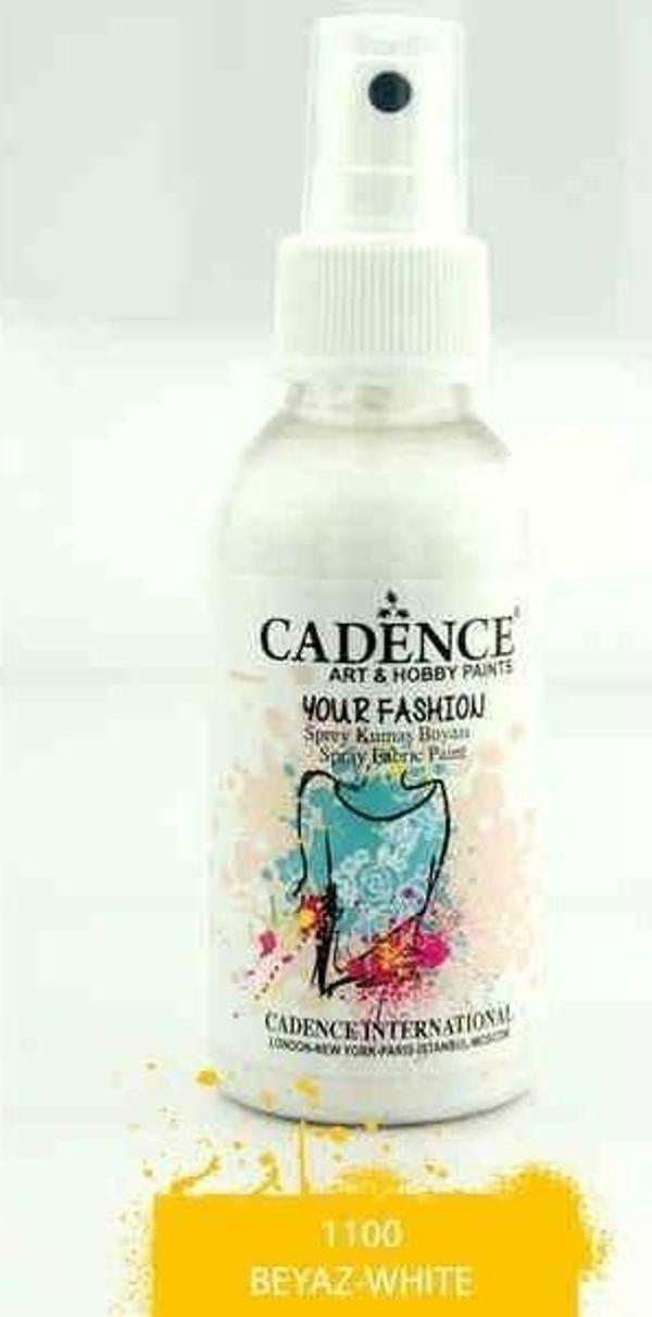 Cadence Your Fashion Sprey Kumaş Boyası 100 ml. 1100 BEYAZ - Image 1