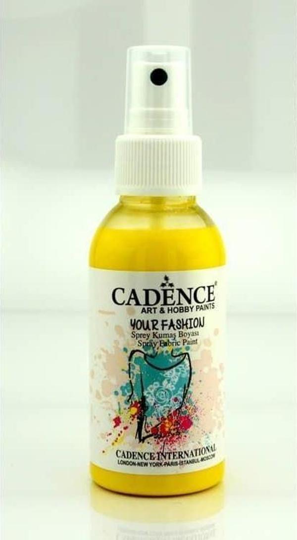 Cadence Your Fashion Sprey Kumaş Boyası 100 ml. 1101 LİMON SARI - Image 1