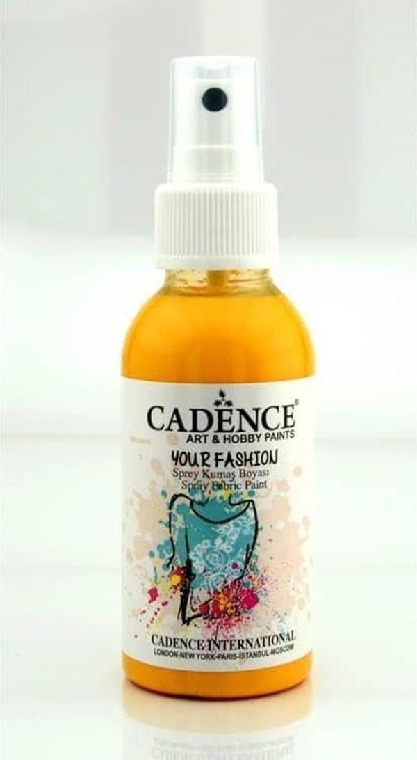 Cadence Your Fashion Sprey Kumaş Boyası 100 ml. 1102 GÜNEŞ SARI - Image 1