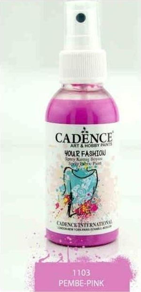 Cadence Your Fashion Sprey Kumaş Boyası 100 ml. 1103 PEMBE - Image 1