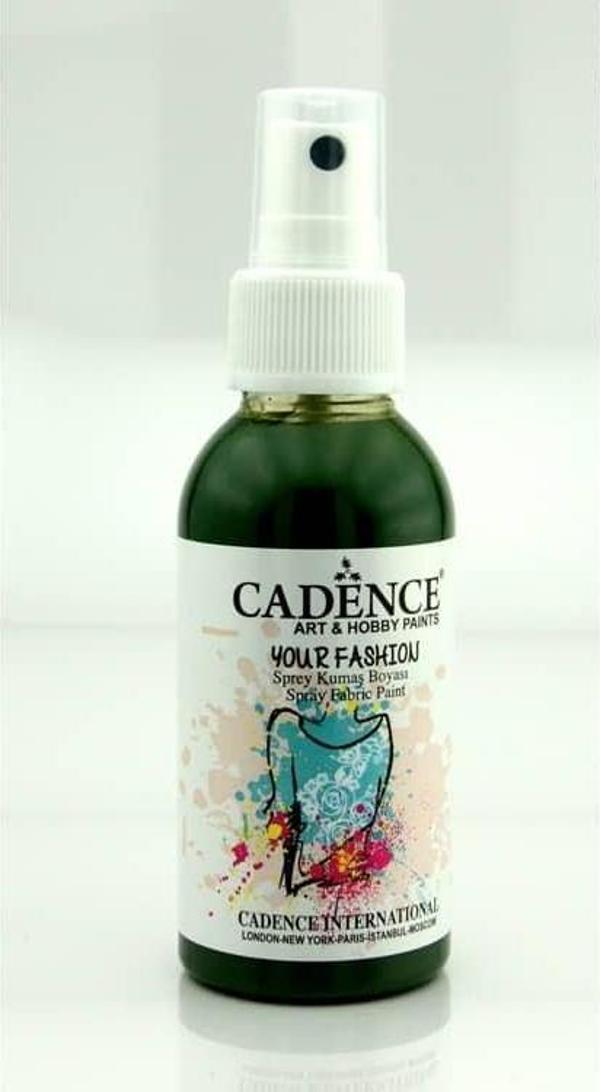 Cadence Your Fashion Sprey Kumaş Boyası 100 ml. 1113 YAPRAK YEŞİLİ - Image 1