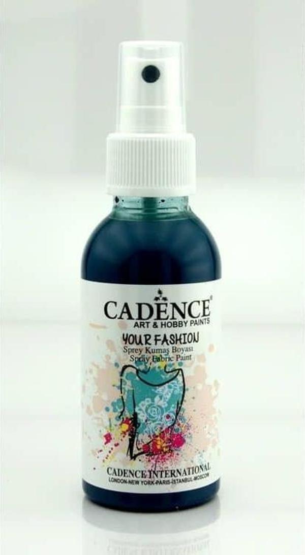 Cadence Your Fashion Sprey Kumaş Boyası 100 ml. 1114 PETROL YEŞİL - Image 1