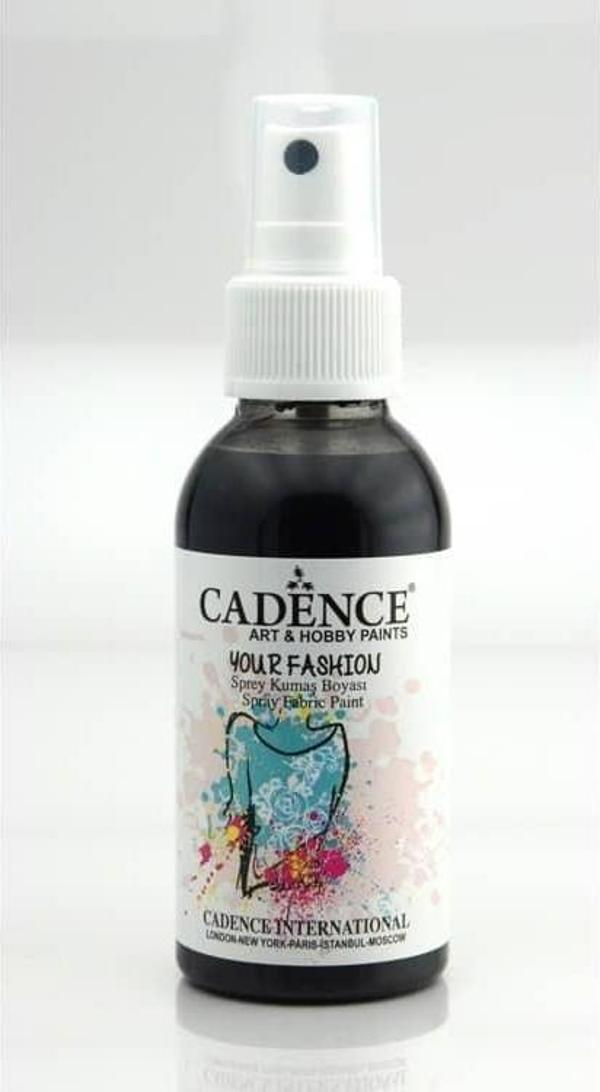 Cadence Your Fashion Sprey Kumaş Boyası 100 ml. 1119 SİYAH - Image 1