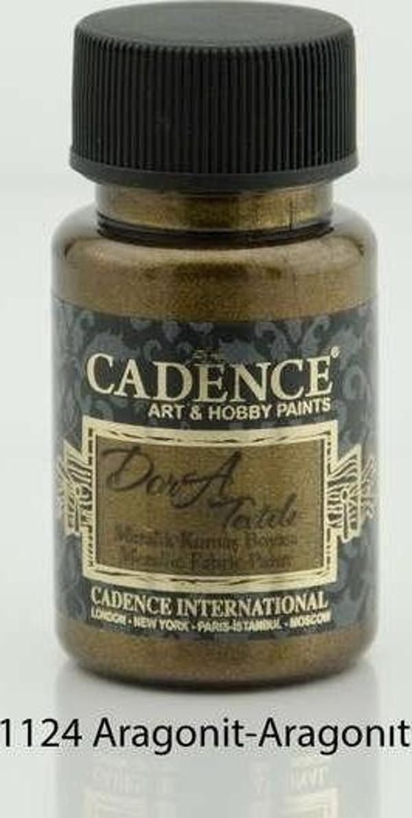 Cadence Dora Textile Metalik Kumaş Boyası 50 ml. 1124 ARAGONİT - Image 1