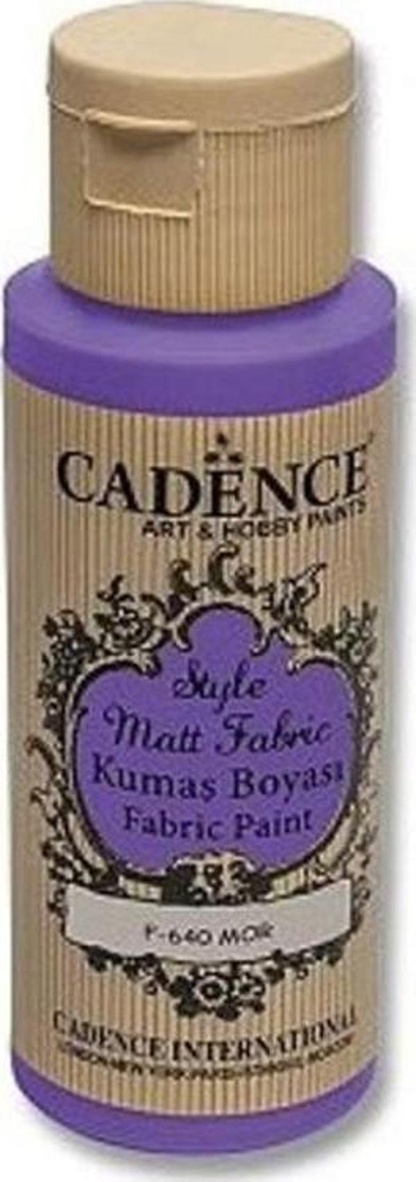 Cadence Style Matt Fabric Kumaş Boyası F-640 Mor - Image 1