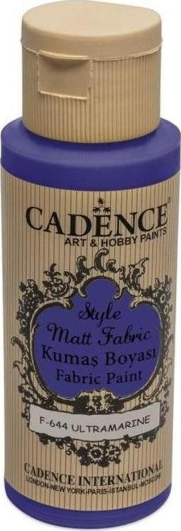 Cadence Style Matt Fabric Kumaş Boyası F-644 Ultramarine - Image 1