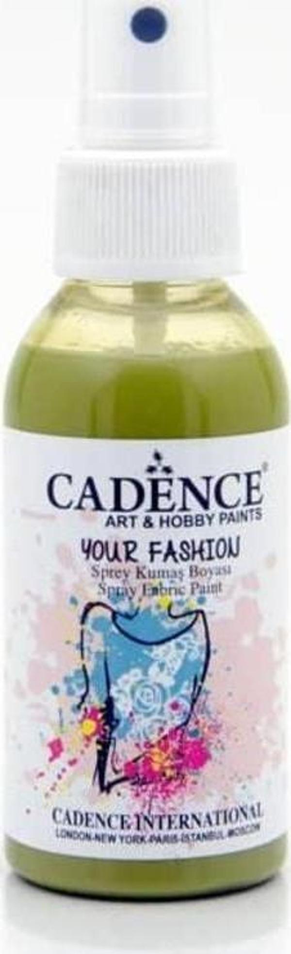 Cadence Your Fashion Sprey Kumaş Boyası 100 ml. 1122 KOYU KİWİ - Image 1