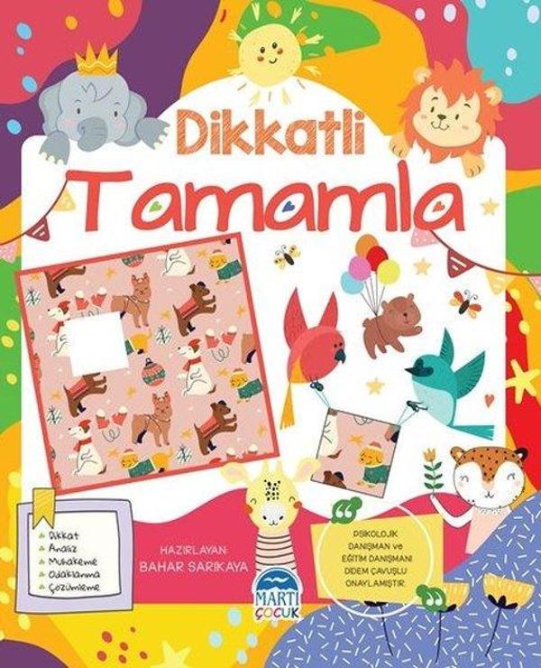 Dikkatli Tamamla - Etkinlik Kitabı - Martı Yayınları Yayınevi - Image 1