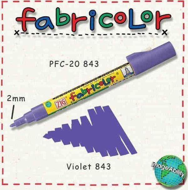 Zig Fabricolor Örtücü Kumaş Boyama Kalemi MOR - Image 1