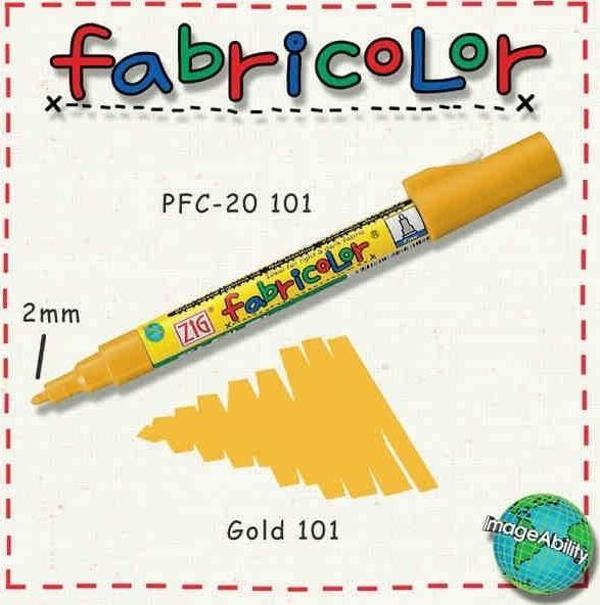Zig Fabricolor Örtücü Kumaş Boyama Kalemi ALTIN - Image 1