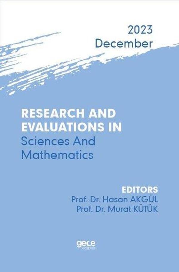 Research And Evaluations In Science And Mathematics - 2023 December - Gece Kitaplığı - Image 1