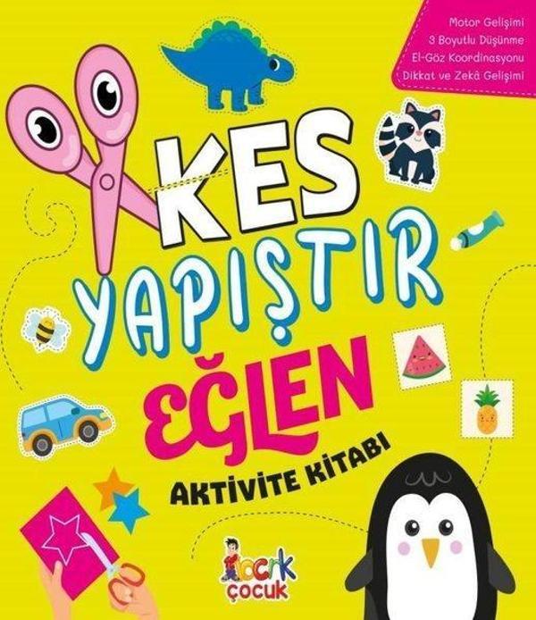 Kes Yapıştır Eğlen Aktivite Kitabı - Bıcırık Yayınları - Image 1