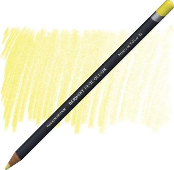 Derwent Procolour Kuru Boya Kalemi 02 PRIMROSE YELLOW - Image 1