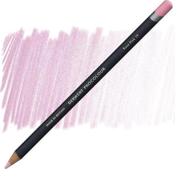 Derwent Procolour Kuru Boya Kalemi 19 ROSE PINK - Image 1
