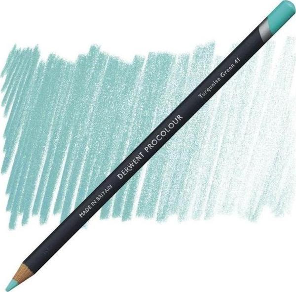 Derwent Procolour Kuru Boya Kalemi 41 TURQUOISE GREEN - Image 1