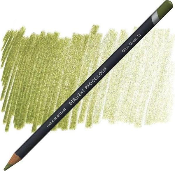 Derwent Procolour Kuru Boya Kalemi 52 OLIVE GREEN - Image 1