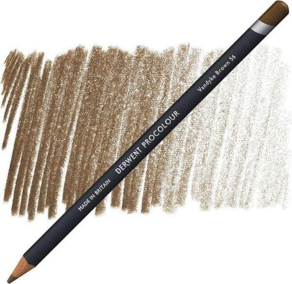 Derwent Procolour Kuru Boya Kalemi 56 VANDYKE BROWN - Image 1