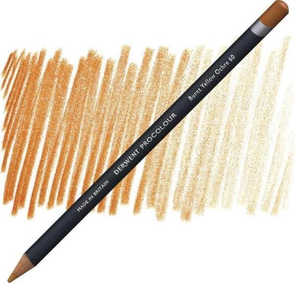 Derwent Procolour Kuru Boya Kalemi 60 BURNT YELLOW OCHRE - Image 1