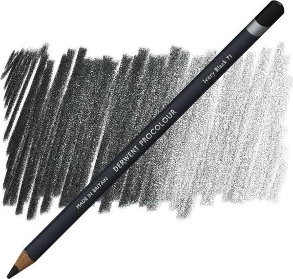 Derwent Procolour Kuru Boya Kalemi 71 IVORY BLACK - Image 1